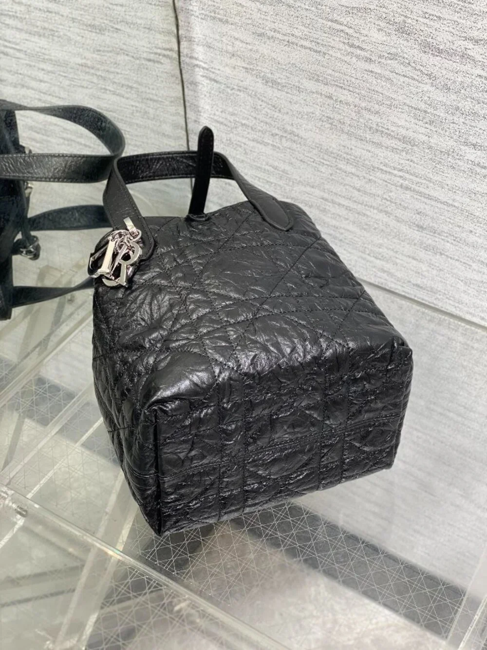 Christian Dior Mini Macrocannage Bucket Tote